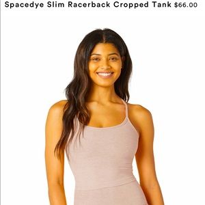 Beyond yoga spacedye slim racerback crop top